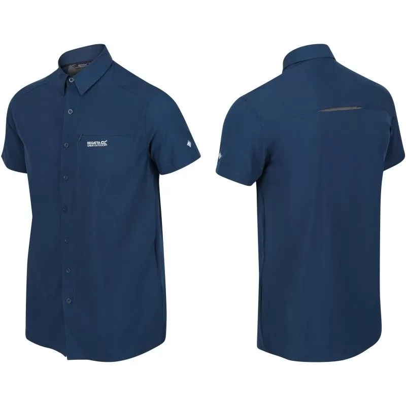 Sortie ⌛ Textile Chemise Manches Courtes Regatta Kioga II Bleue 😉 6 Sortie ⌛ Textile Chemise Manches Courtes Regatta Kioga II Bleue 😉 – Image 4