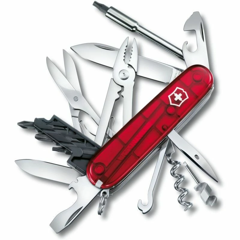 Le moins cher ⌛ Couteau Suisse Victorinox Cybertool M Rouge Translucide 🎉 3 Le moins cher ⌛ Couteau Suisse Victorinox Cybertool M Rouge Translucide 🎉