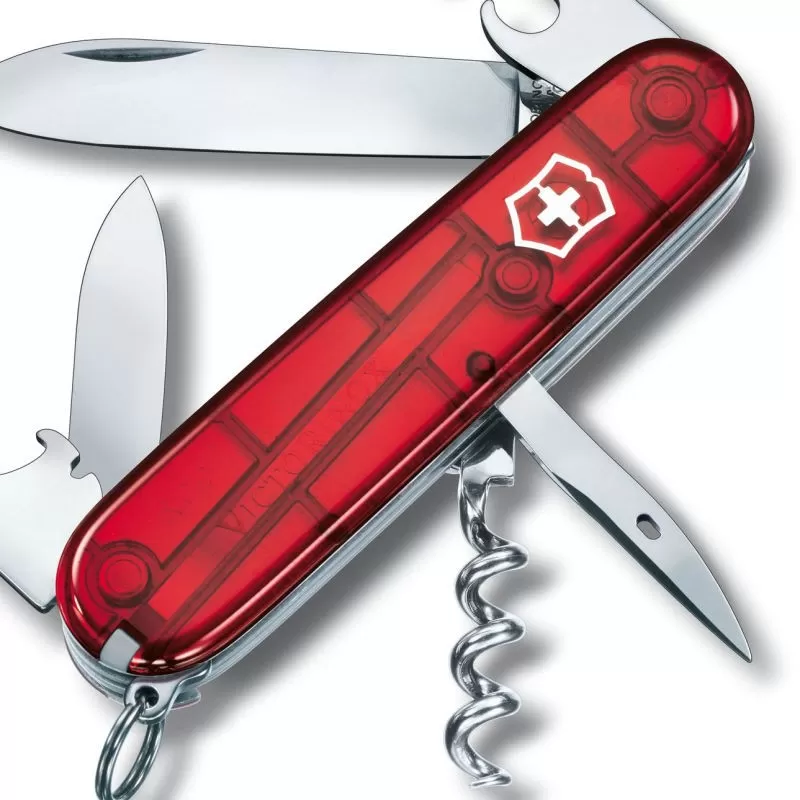Remise 🥰 Couteau Suisse Victorinox Spartan Rouge Translucide ❤️ 4 Remise 🥰 Couteau Suisse Victorinox Spartan Rouge Translucide ❤️ – Image 2