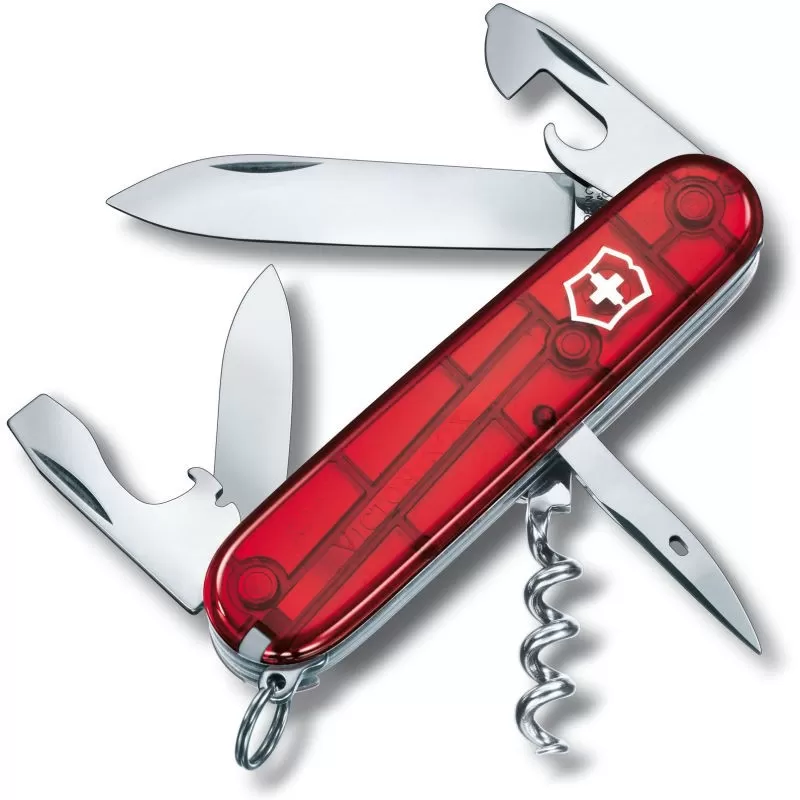 Remise 🥰 Couteau Suisse Victorinox Spartan Rouge Translucide ❤️ 3 Remise 🥰 Couteau Suisse Victorinox Spartan Rouge Translucide ❤️