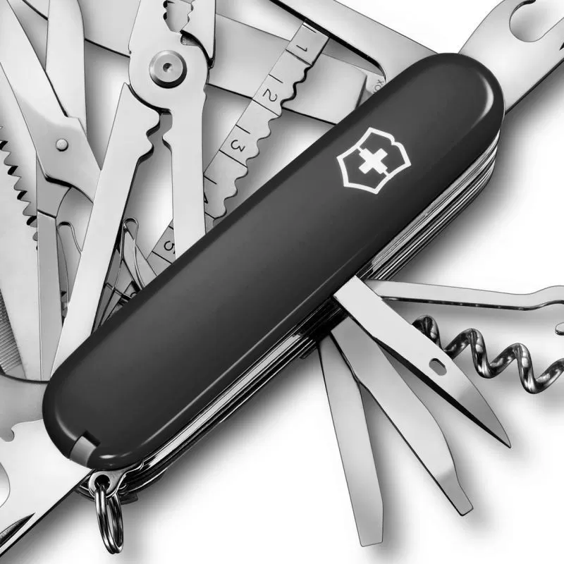 Budget 🧨 Couteau Suisse Victorinox Swisschamp Noir 🤩 4 Budget 🧨 Couteau Suisse Victorinox Swisschamp Noir 🤩 – Image 2