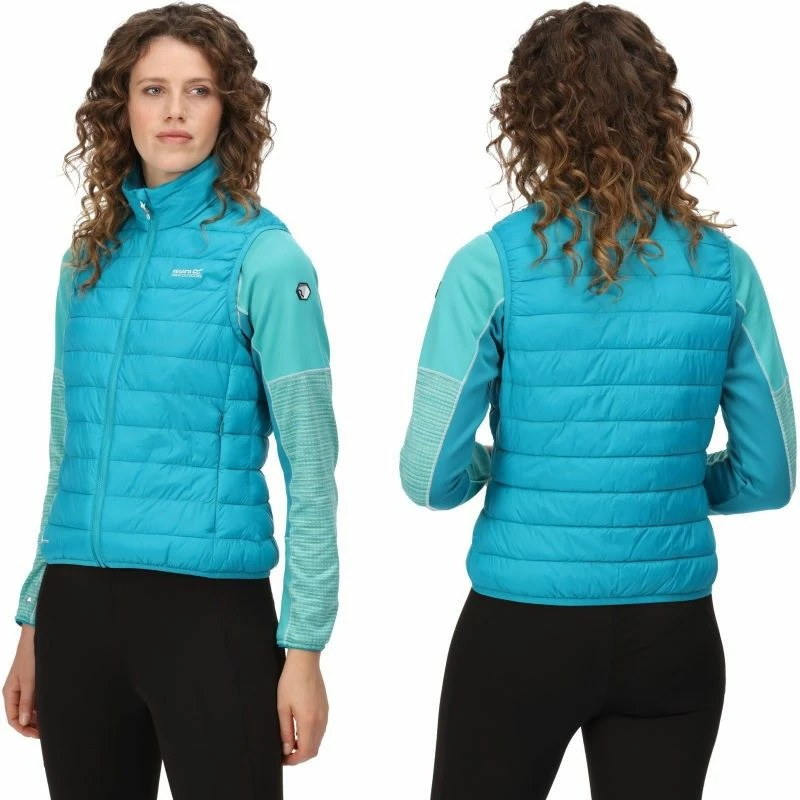 Bon marché 😉 Textile Gilet Doudoune Sans Manches Regatta 👩 Women Hillpack B/W Turquoise 🌟 4 Bon marché 😉 Textile Gilet Doudoune Sans Manches Regatta 👩 Women Hillpack B/W Turquoise 🌟 – Image 2