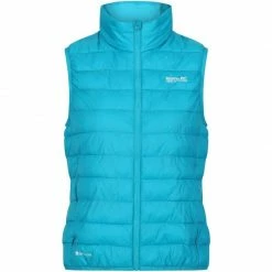 Bon marché 😉 Textile Gilet Doudoune Sans Manches Regatta 👩 Women Hillpack B/W Turquoise 🌟