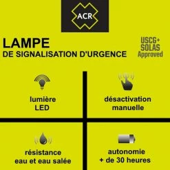 Nouveau 🥰 Furuno ACR Balise Et Feu De Détresse Lampe De Signalisation D’urgence LED ACR C-Light 💯 -VOYAGE LES INDISPENSABLES Soldes lampe de signalisation durgence led acr c light 2