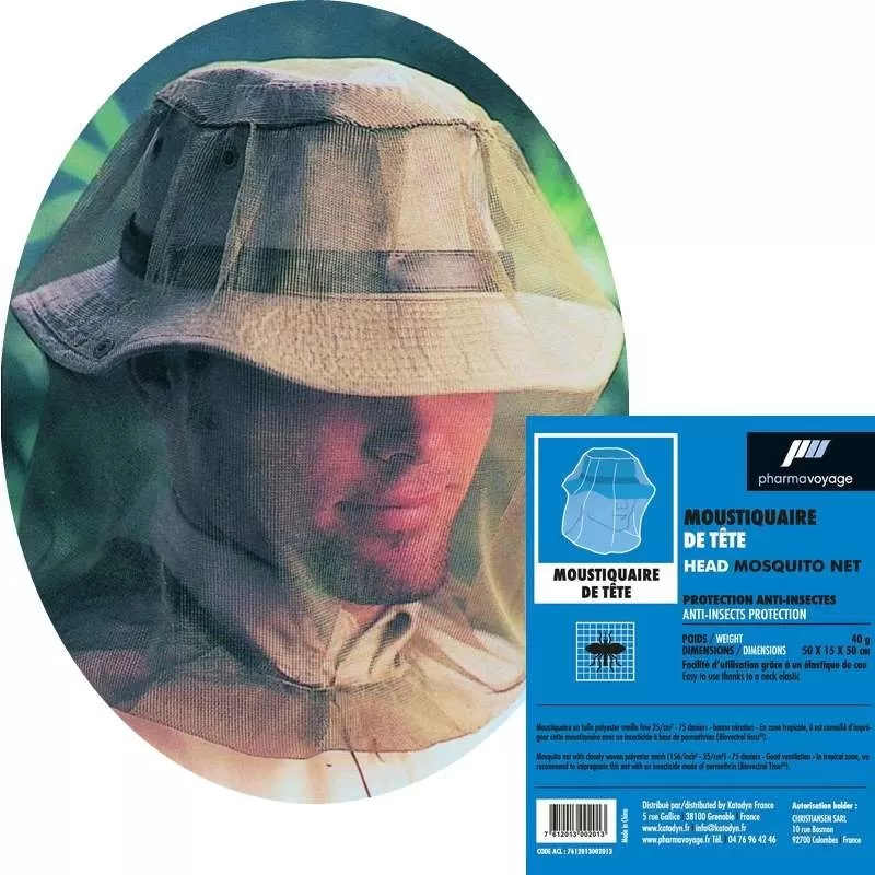 Promo ✨ Moustiquaire De Tête Pharmavoyage ❤️ 3 Promo ✨ Moustiquaire De Tête Pharmavoyage ❤️
