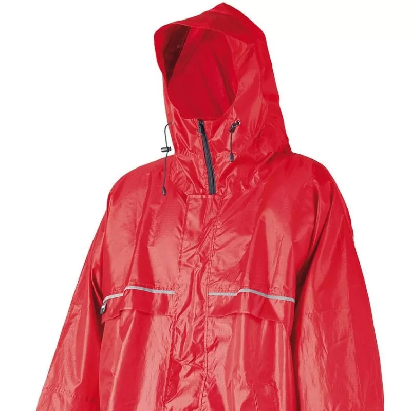 De gros ✔️ Textile Poncho Camp Cagoule Front Zip Rouge Taille L/XL 🌟 4 De gros ✔️ Textile Poncho Camp Cagoule Front Zip Rouge Taille L/XL 🌟 – Image 2
