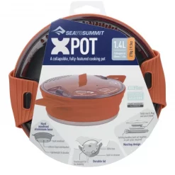 Nouveau ⌛ Popote Et Gamelle Popote Pliable Sea To Summit XPOT 1.4L Orange ✔️ -VOYAGE LES INDISPENSABLES Soldes popote pliable xpot 14l sea to summit orange 2