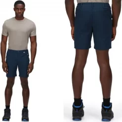 Meilleure affaire 🎁 Textile Short Regatta Highton Shorts Mid Bleu 😉 -VOYAGE LES INDISPENSABLES Soldes short regatta highton shorts mid bleu 1