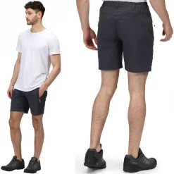 Le moins cher 🔔 Textile Short Regatta Highton Shorts Mid Gris 👍 -VOYAGE LES INDISPENSABLES Soldes short regatta highton shorts mid gris 1