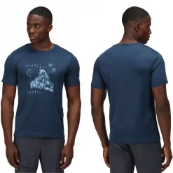 Bon marché 🌟 Textile T-shirt Regatta Fingal VI Bleu 👏 -VOYAGE LES INDISPENSABLES Soldes t shirt regatta fingal vi bleu 1