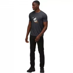 Acheter 🎉 Textile T-shirt Regatta Fingal VI Noir ✔️ -VOYAGE LES INDISPENSABLES Soldes t shirt regatta fingal vi noir 4